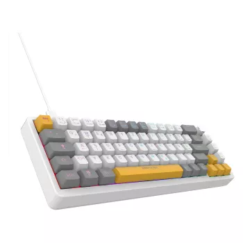INCA herná klávesnica RGB Red Switch USB mechanická 2,00m biela (IKG-457)