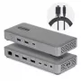 StarTech.com USB4 / Thunderbolt 4 / Thunderbolt 5 dokovacia stanica - 2x DisplayPort - 1GbE, 2,5GbE - 100W Power Delivery - 3 displeje - 8K