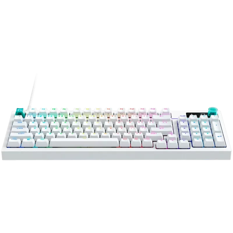 Logitech G316 X 98 Wired herná klávesnica - biela - US International - Tactile