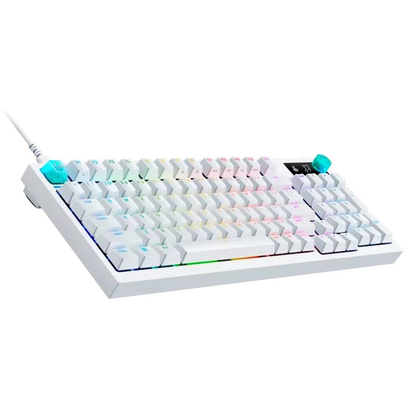 Logitech G316 X 98 Wired herná klávesnica - biela - US International - Tactile