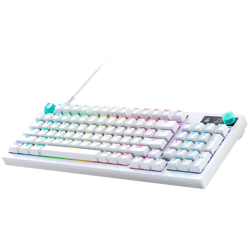 Logitech G316 X 98 Wired herná klávesnica - biela - US International - Tactile
