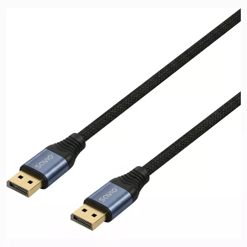 SAVIO CL-211 DisplayPort 2.1 kábel 3m čierny