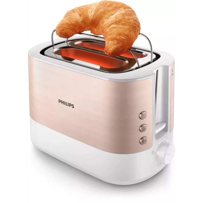 Philips Viva Collection HD2638/11 hriankovač 2 plátky 950 W ružové zlato, biela