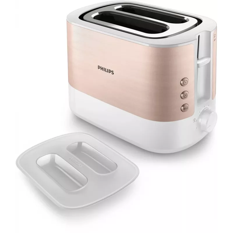 Philips Viva Collection HD2638/11 hriankovač 2 plátky 950 W ružové zlato, biela