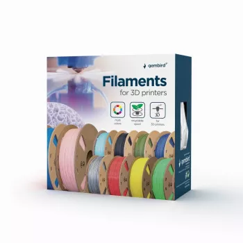 Gembird 3DP-PLA+1.75-02-BK PLA+ filament 1,75 mm čierny 1 kg
