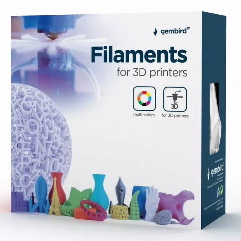 Gembird 3DP-PLA+1.75-02-BK PLA+ filament 1,75 mm čierny 1 kg