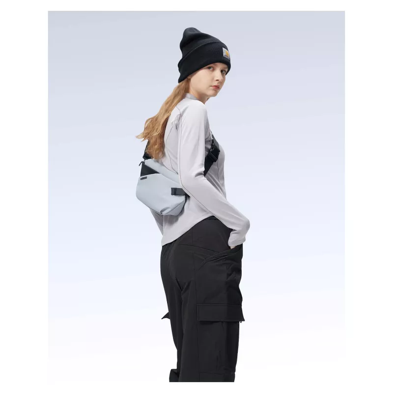 INATECK FB01001 sivá modrá laptopová crossbody taška 34,5x23,5x5 cm