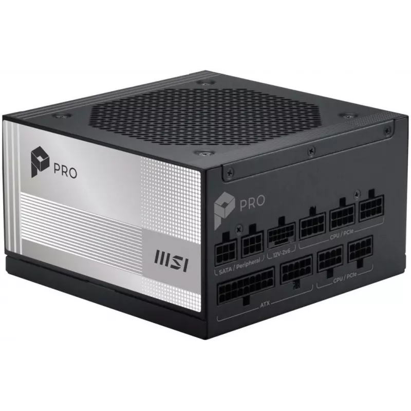 MSI PRO A850PL PCIE5 850W 80 PLUS Platinum ATX 3.0 plne modulárny napájací zdroj