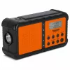 TechniSat TechniRadio Solar 2 DAB+/FM prenosné rádio so solárnym panelom a ručnou kľukou, čierna/oranžová
