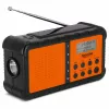 TechniSat TechniRadio Solar 2 DAB+/FM prenosné rádio so solárnym panelom a ručnou kľukou, čierna/oranžová