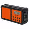 TechniSat TechniRadio Solar 2 DAB+/FM prenosné rádio so solárnym panelom a ručnou kľukou, čierna/oranžová
