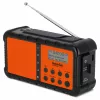 TechniSat TechniRadio Solar 2 DAB+/FM prenosné rádio so solárnym panelom a ručnou kľukou, čierna/oranžová