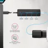 AXAGON HUE-C2C USB-C 5 Gbps cestovný hub, 2x USB-A + 2x USB-C, USB-C Power IN, kábel 19 cm