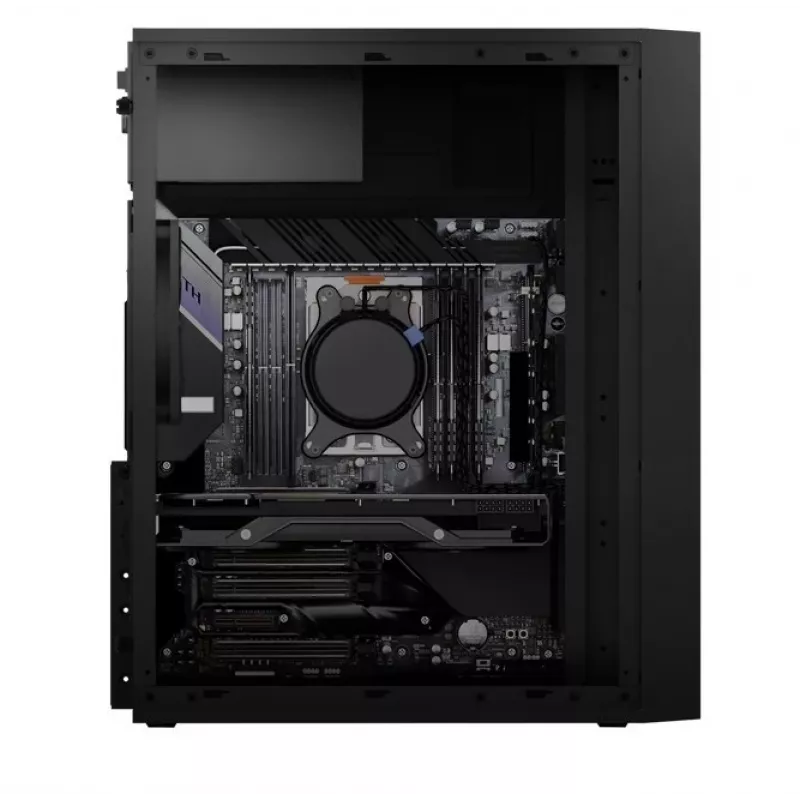 Logic Concept J23 PRO čierna mid-tower počítačová skriňa s tvrdeným sklom, USB-C, ARGB ventilátory