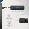 AXAGON HUE-C2A 5 Gbps cestovný hub, 2x USB-A + 2x USB-C, USB-C Power IN, kábel USB-A 19 cm