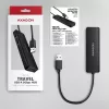 AXAGON HUE-C2A 5 Gbps cestovný hub, 2x USB-A + 2x USB-C, USB-C Power IN, kábel USB-A 19 cm