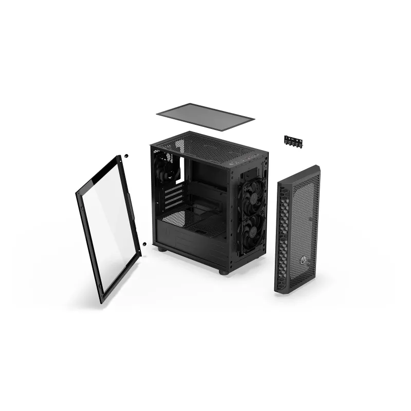ENDORFY Signum M30 Air Black skriňa Mid Tower s temperovaným sklom