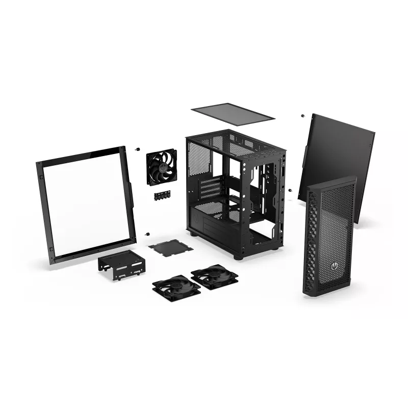 ENDORFY Signum M30 Air Black skriňa Mid Tower s temperovaným sklom