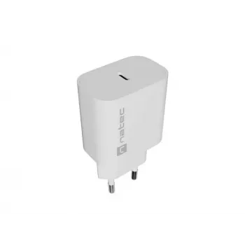 NATEC Ribera nástenná nabíjačka 1x USB-C 20W biela