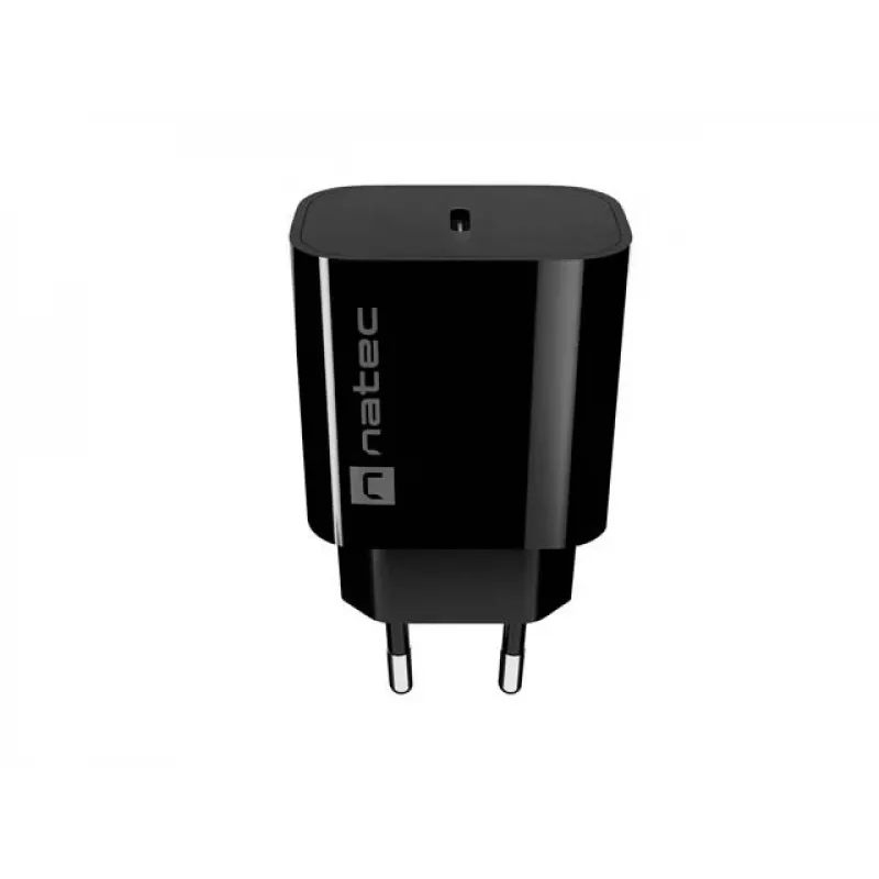 NATEC Ribera USB-C nástenná nabíjačka 20W čierna