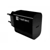 NATEC Ribera USB-C nástenná nabíjačka 20W čierna