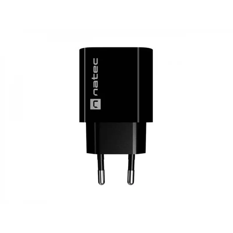 Natec Ribera USB-A nástenná nabíjačka 18W čierna