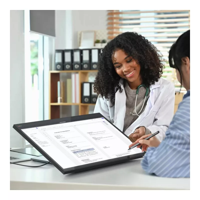 ALOGIC Clarity Fold Touch 27 inch 4K UHD IPS dotykový monitor s webkamerou, 65W USB-C PD, Fold Stand