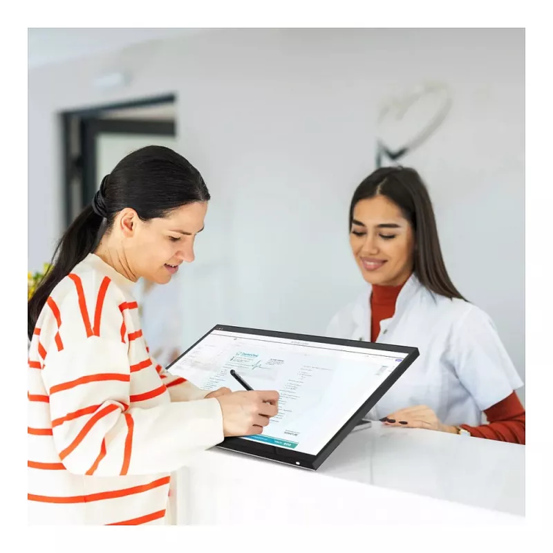 ALOGIC Clarity Fold Touch 27 inch 4K UHD IPS dotykový monitor s webkamerou, 65W USB-C PD, Fold Stand