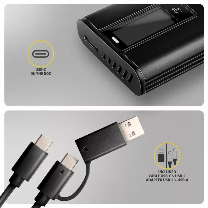 AXAGON EEM2-SD2B externé puzdro 10Gbps M.2 NVMe/SATA SSD s LED indikátorom, USB-C, čierne