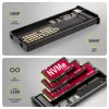 AXAGON EEM2-SD2B externé puzdro 10Gbps M.2 NVMe/SATA SSD s LED indikátorom, USB-C, čierne