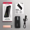 AXAGON EEM2-SD2B externé puzdro 10Gbps M.2 NVMe/SATA SSD s LED indikátorom, USB-C, čierne