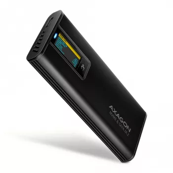 AXAGON EEM2-SD2B externé puzdro 10Gbps M.2 NVMe/SATA SSD s LED indikátorom, USB-C, čierne