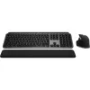 Logitech Master Series MX Keys S Combo for Mac - bezdrôtová sada klávesnice a myši - plná veľkosť - podsvietenie - AZERTY francúzska - Space Grey (920-012841)