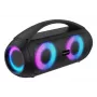 Denver BTG-618 prenosný Bluetooth párty reproduktor 200W s LED svetlami, čierny