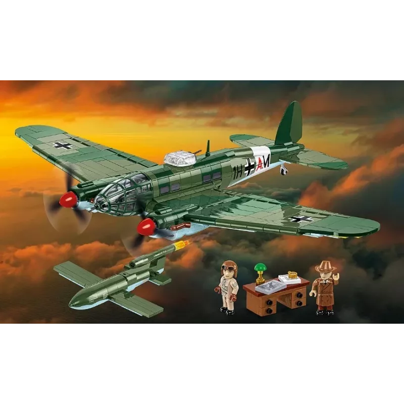 COBI Heinkel HE 111 H-22 s lietajúcou bombou V1 stavebnica 927 dielov