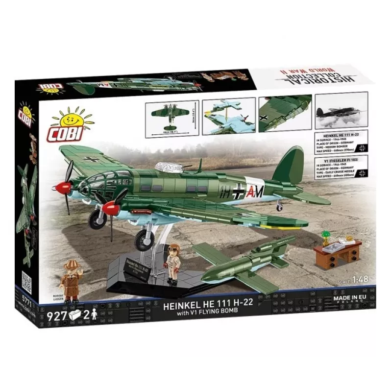 COBI Heinkel HE 111 H-22 s lietajúcou bombou V1 stavebnica 927 dielov