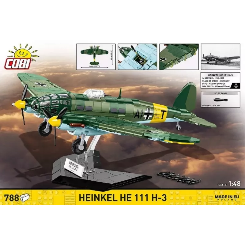 COBI stavebnica Heinkel HE 111 H-3 788 dielov