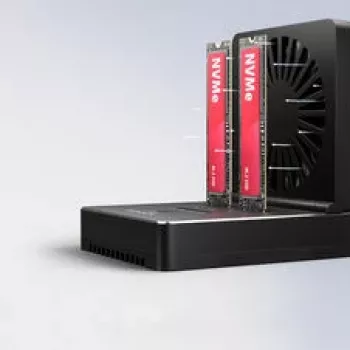 AXAGON ADSA-M2C22 dokovacia stanica, funkcia klonovania dual-SSD, USB-C 3.2 20 Gbit/s