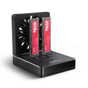 AXAGON ADSA-M2C22 dokovacia stanica, funkcia klonovania dual-SSD, USB-C 3.2 20 Gbit/s