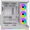 Krux Atron biela Mid-Tower PC skriňa s tvrdeným sklom