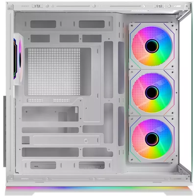 Krux Atron biela Mid-Tower PC skriňa s tvrdeným sklom