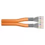 DIGITUS CAT 7 S/FTP inštalačný kábel, duplex, 500 m, LSZH, B2ca-s1a,d0,a1, oranžový