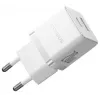 Baseus Palm 20W nástenná nabíjačka USB-C + USB-A, biela