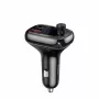 Baseus S-13 Bluetooth FM transmitter auto nabíjačka s QC 3.0/4.0 PD, handsfree, LED indikátor, čierna