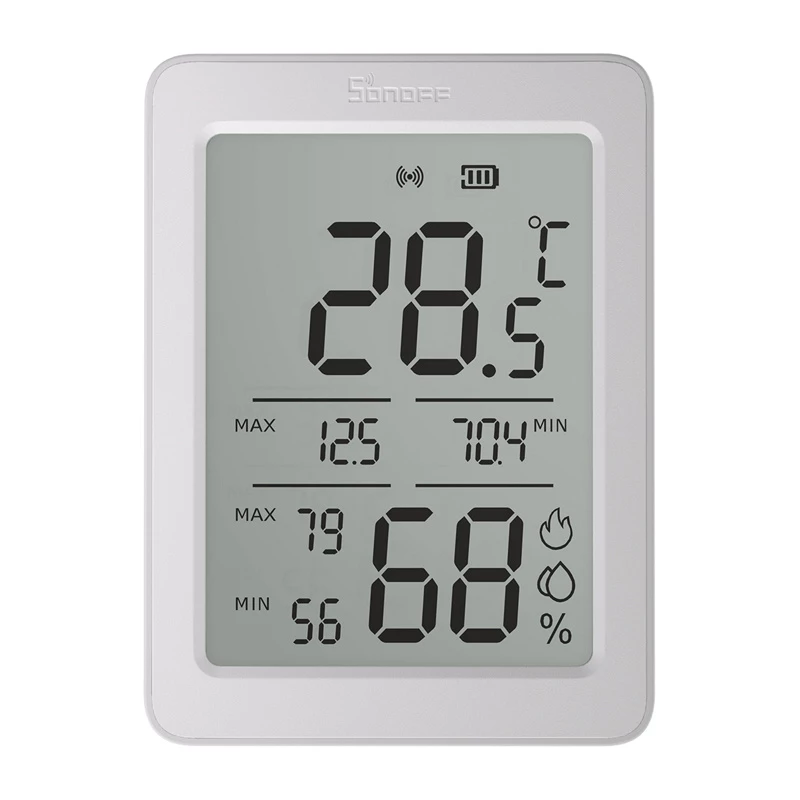 SONOFF AirGuard TH SNZB-02DR2 ZigBee LCD snímač teploty a vlhkosti