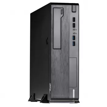 Akyga AK-502-02BK SFF PC skriňa, Micro-ATX / Mini-ITX, 2x USB 3.0, bez napájacieho zdroja, čierna