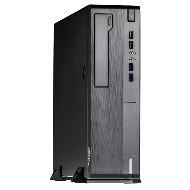 Akyga AK-502-02BK SFF PC skriňa, Micro-ATX / Mini-ITX, 2x USB 3.0, bez napájacieho zdroja, čierna