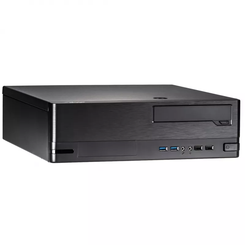 Akyga AK-502-02BK SFF PC skriňa, Micro-ATX / Mini-ITX, 2x USB 3.0, bez napájacieho zdroja, čierna