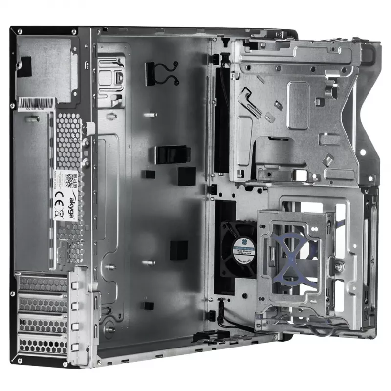 Akyga AK-502-02BK SFF PC skriňa, Micro-ATX / Mini-ITX, 2x USB 3.0, bez napájacieho zdroja, čierna