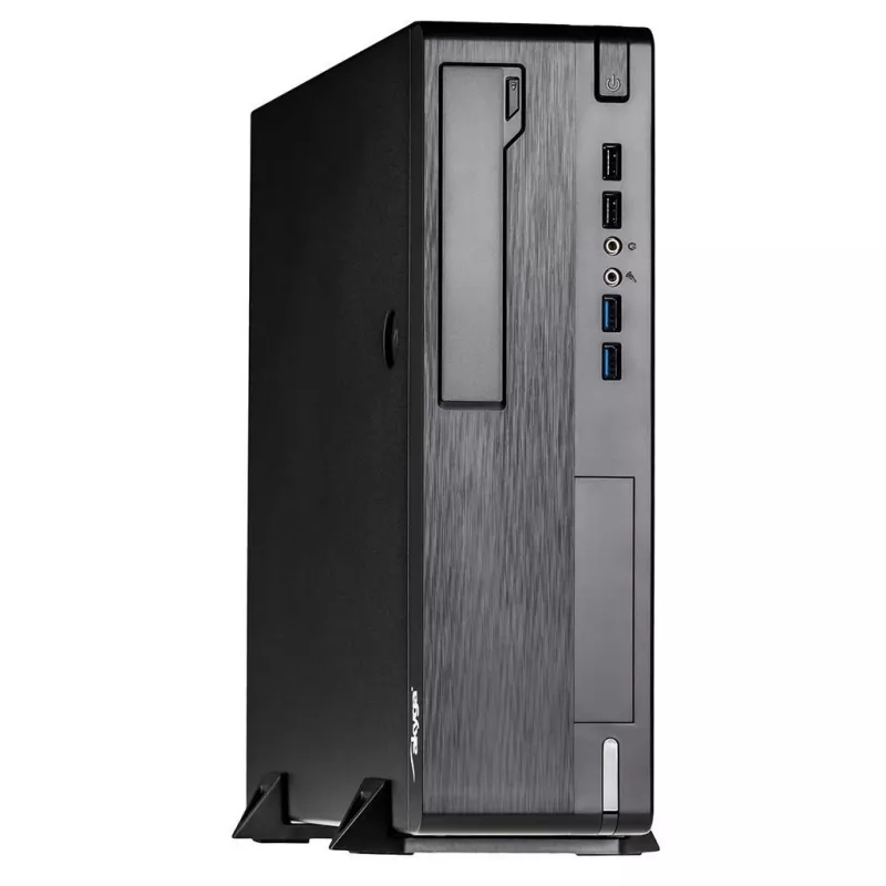 Akyga AK-502-02BK SFF PC skriňa, Micro-ATX / Mini-ITX, 2x USB 3.0, bez napájacieho zdroja, čierna